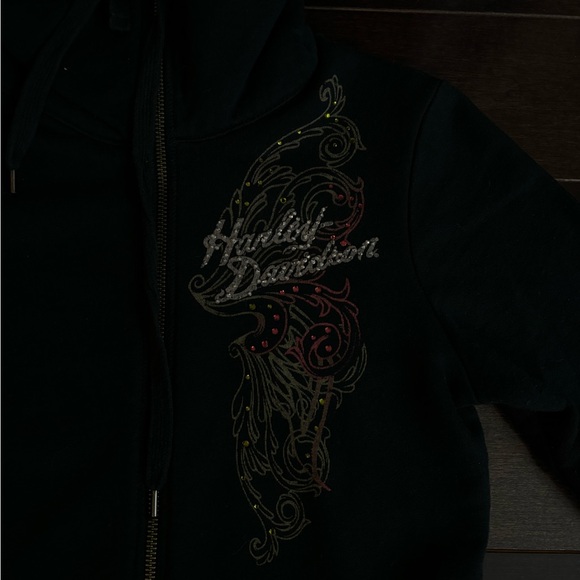 Harley Davidson Zip Up Sweater - Picture 4 of 4